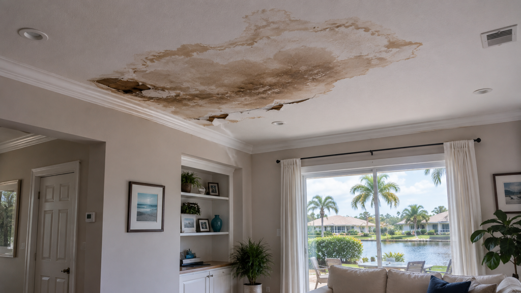 ceiling_water_damage_spring_hill_fl